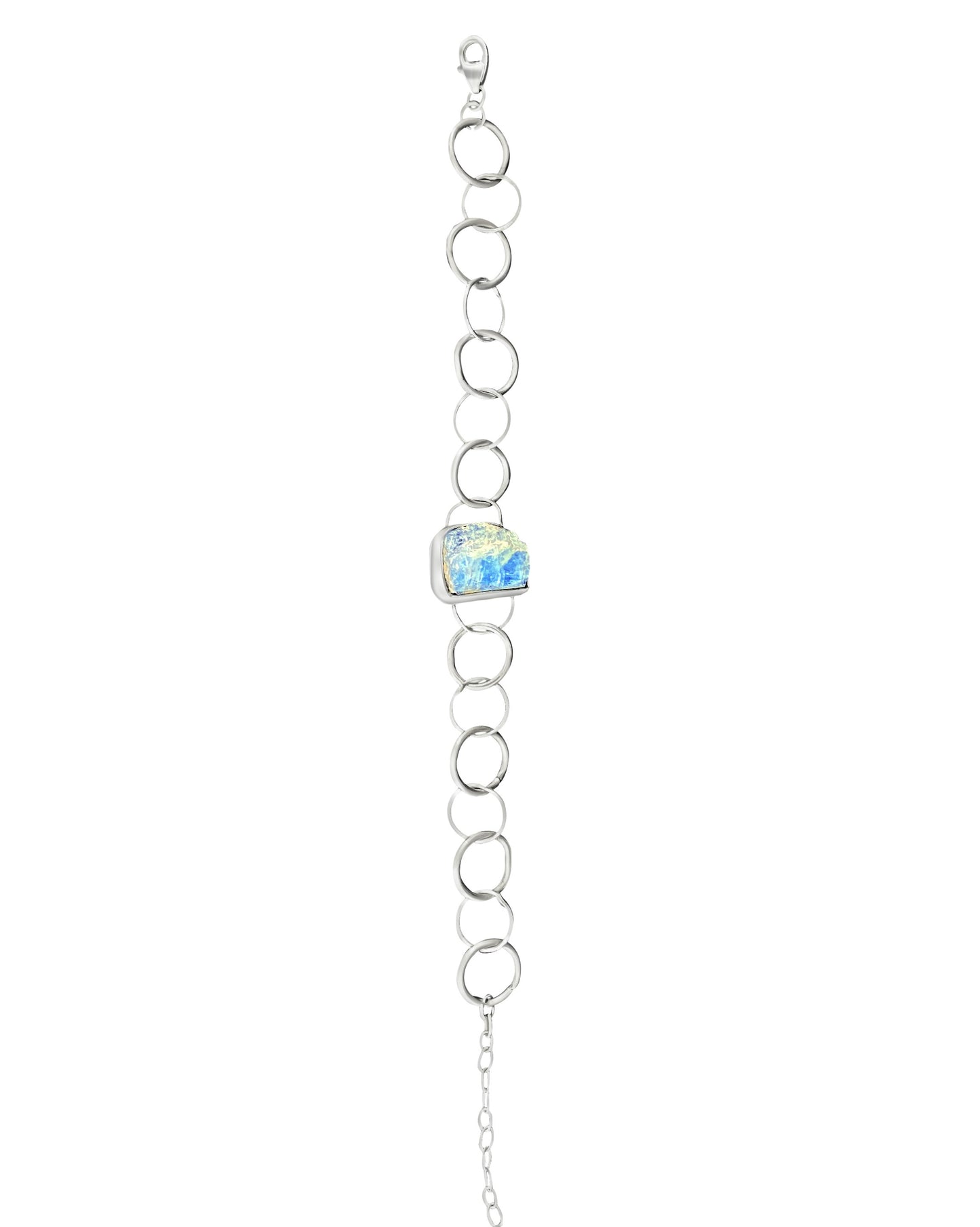 Aquamarine Sterling Silver Bracelet