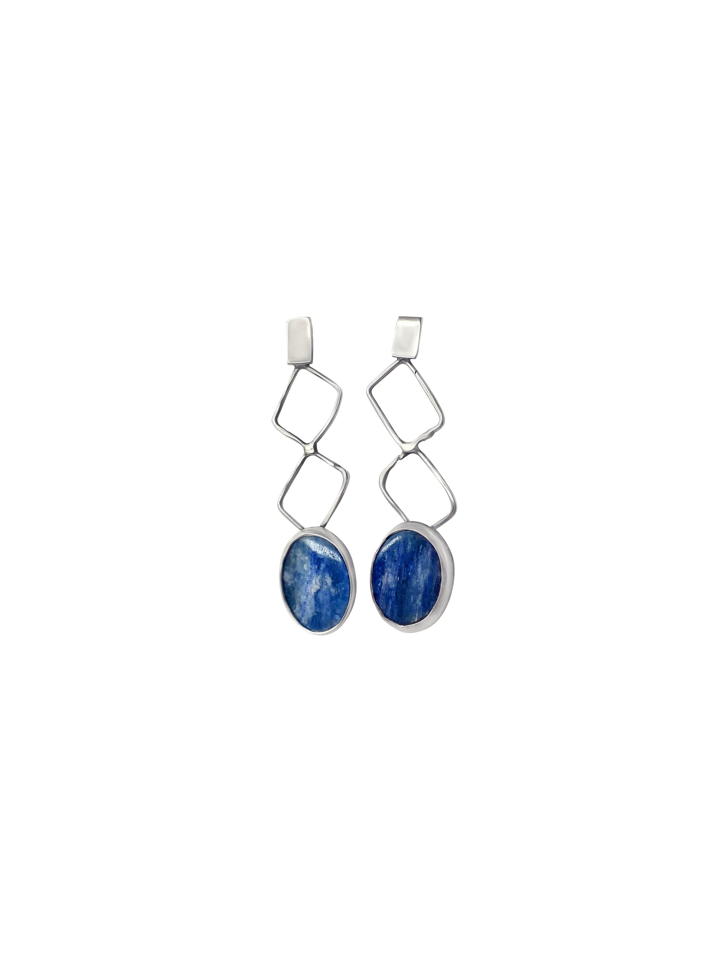 Tanzanite Handmade Sterling Silver Earrings