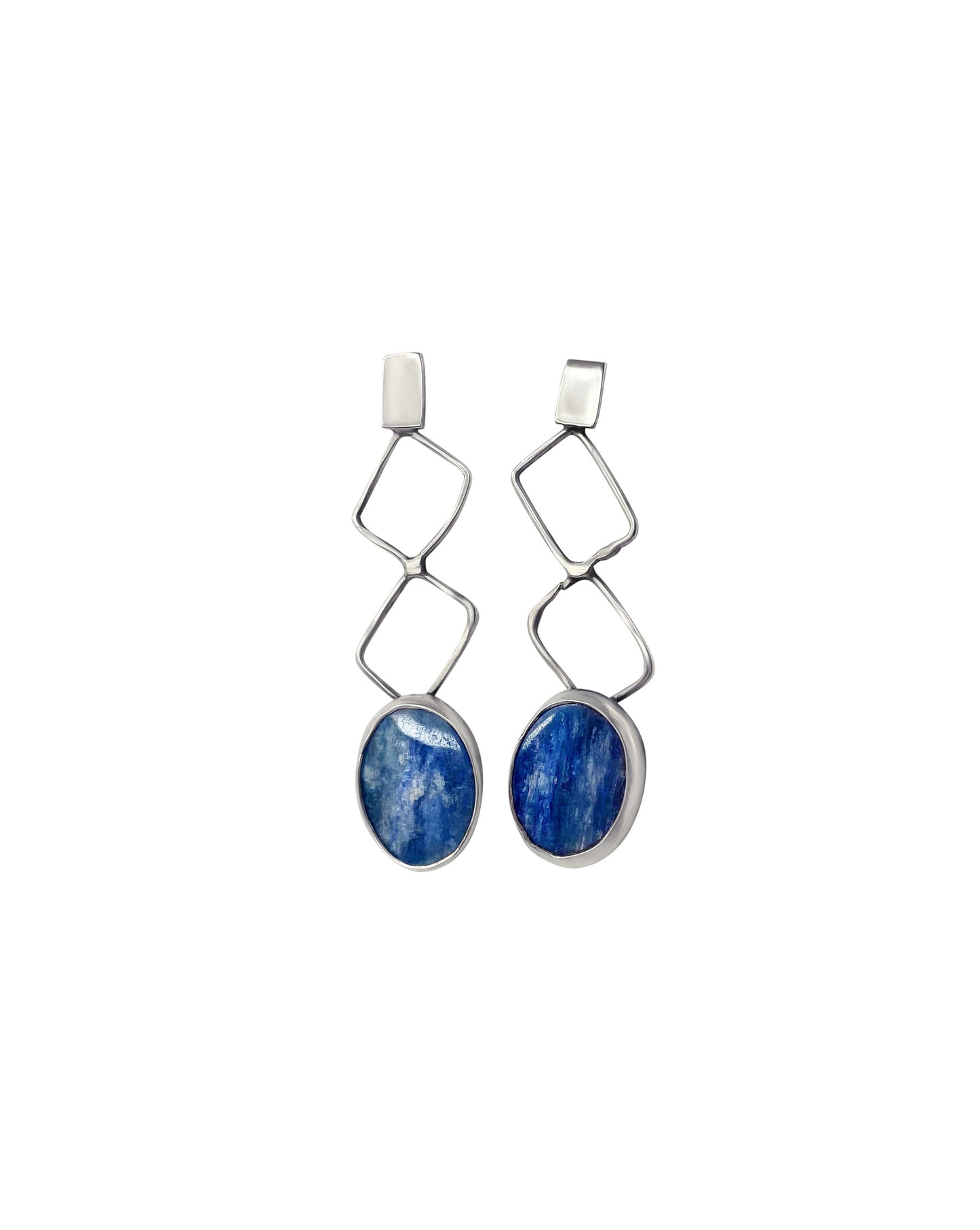 Tanzanite Handmade Sterling Silver Earrings