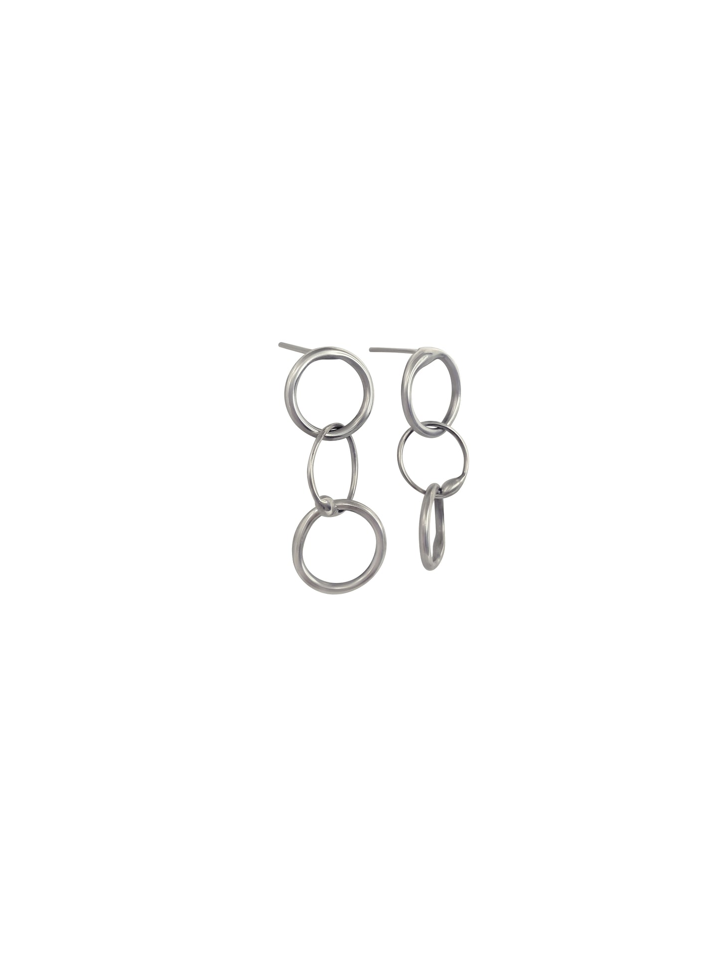 Handmade Circular Link Earrings