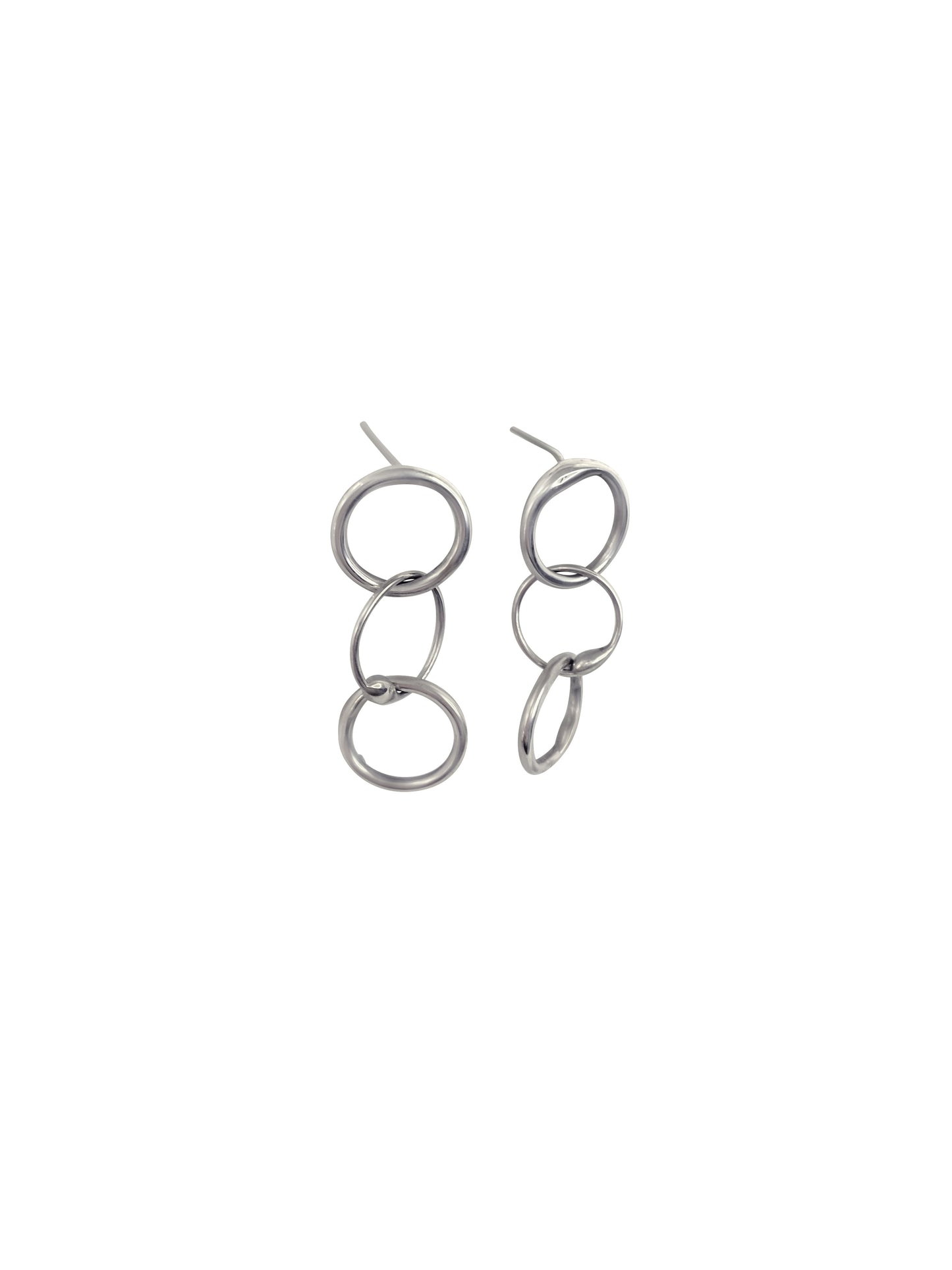 Handmade Circular Link Earrings